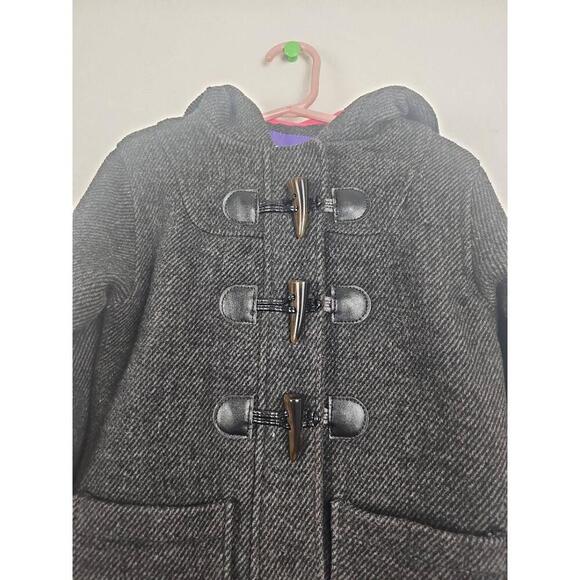 Madden Girl Other - Madden Girl Gray Charcoal Pea Coat Hooded Toggle Pockets 5